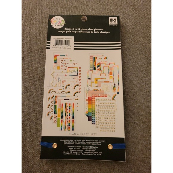 ***Brand New*** The Happy Planner Value Sticker Book Rainbow Dreams 847 Pieces - Picture 2 of 6